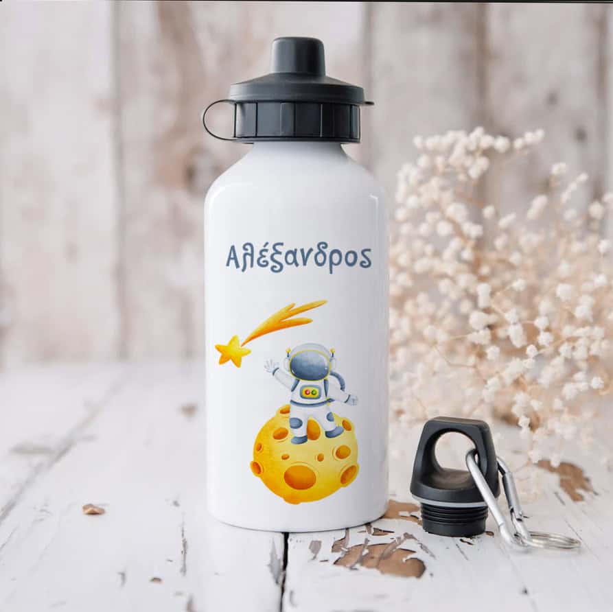 Ποδηλατικό Μπουκάλι 600ml με 2 Καπάκια Προσωποποιημένο 21 Ζωάκια