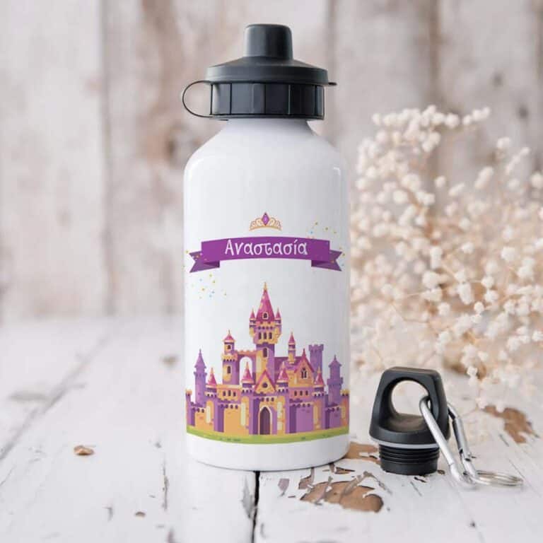 Ποδηλατικό Μπουκάλι 600ml με 2 Καπάκια Προσωποποιημένο 24 Παλάτι