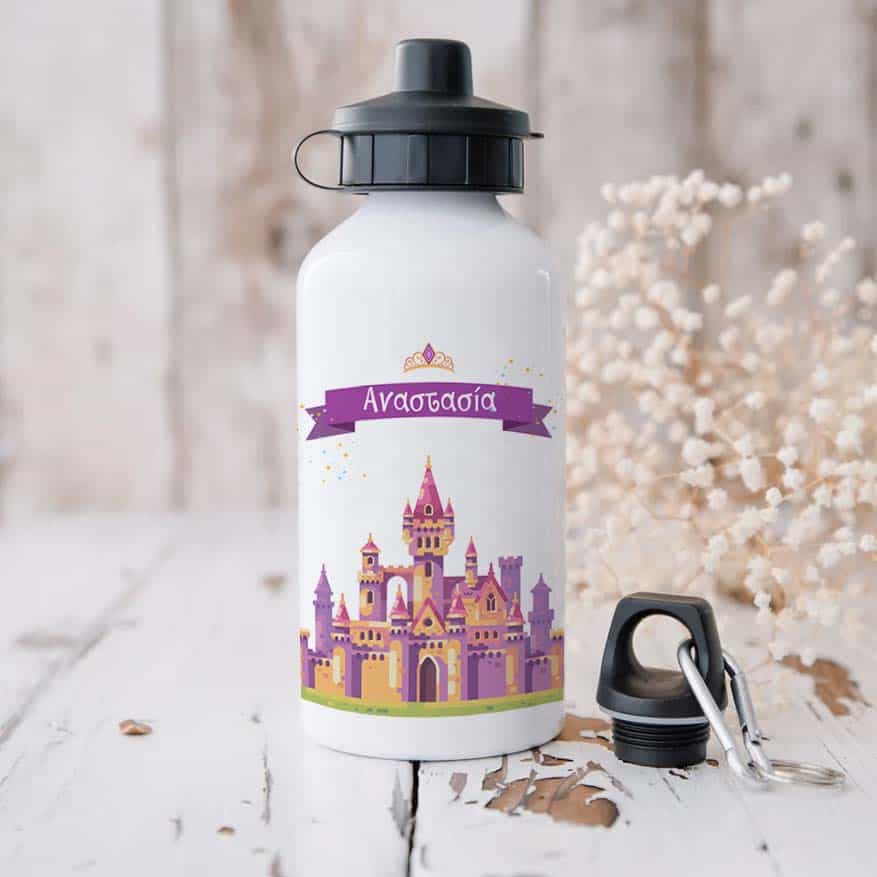 Ποδηλατικό Μπουκάλι 600ml με 2 Καπάκια Προσωποποιημένο 24 Παλάτι