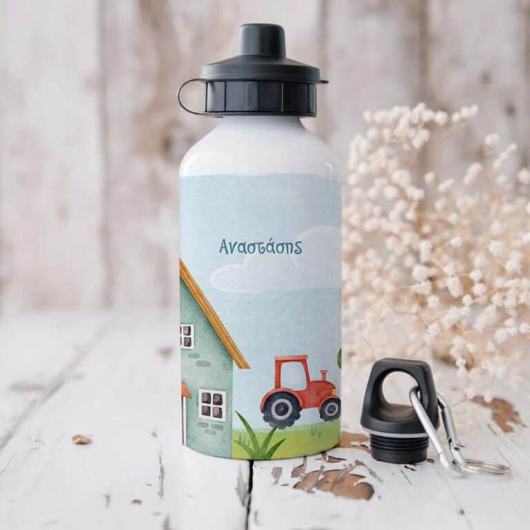 Ποδηλατικό Μπουκάλι 600ml με 2 Καπάκια Προσωποποιημένο 41 Τρακτέρ