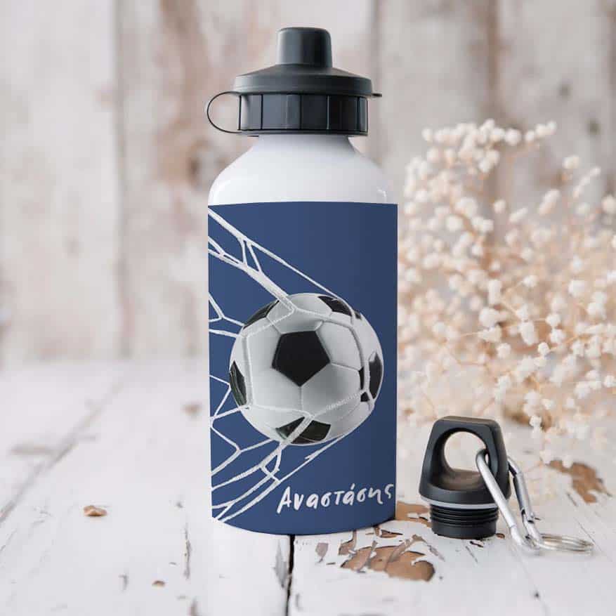 Ποδηλατικό Μπουκάλι 600ml με 2 Καπάκια Προσωποποιημένο 48 Μπάλα Ποδοσφαίρου
