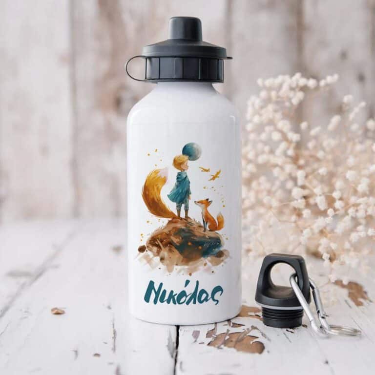Ποδηλατικό Μπουκάλι 600ml με 2 Καπάκια Προσωποποιημένο 52 Μικρός Πρίγκιπας