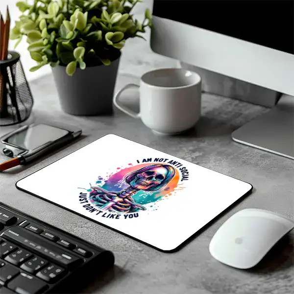 Mouse pad Not Antisocial