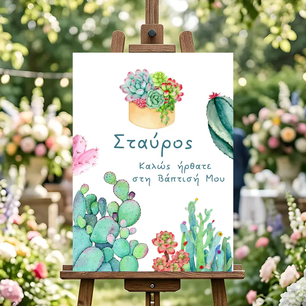 Πινακίδα Καλωσoρίσματος Βάπτισης 090